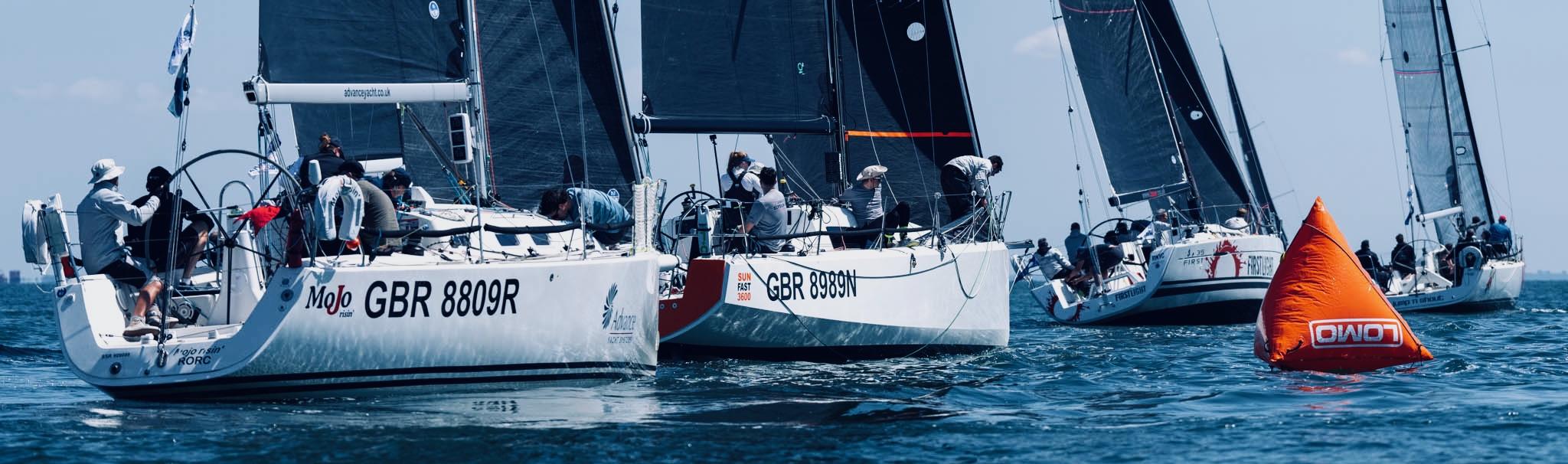 Close racing on Day 1 of the 2024 IRC National Championships © Ian Roman